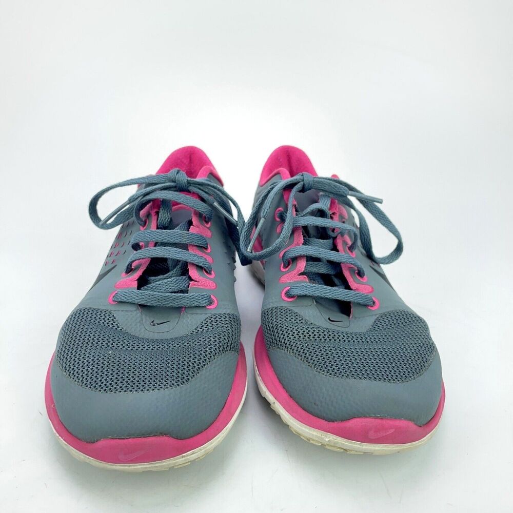 Nike Womens FS Lite Run 616684-401 Gray Running Shoes Sneakers Size 6 EUR 36.5 - Picture 2 of 7